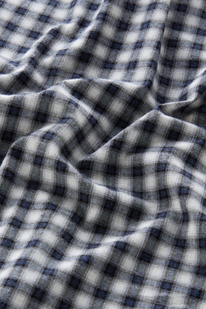 Pure Cotton Checked Shirt Blue photo 9 | Woolrich