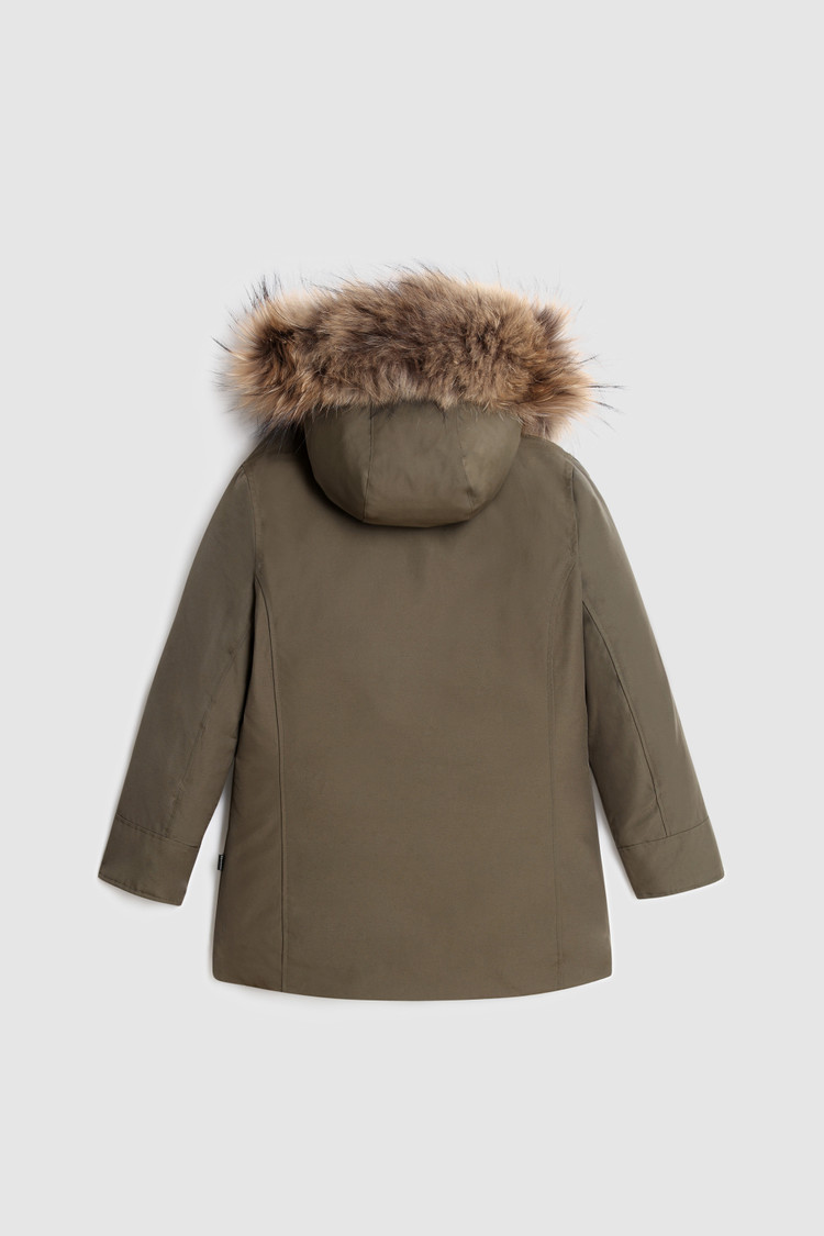 Arctic Parka avec fourrure de raton laveur amovible pour fille