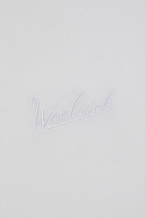 T-Shirt aus COOLMAX mit aufgesticktem Logo Weiß photo 2 | Woolrich