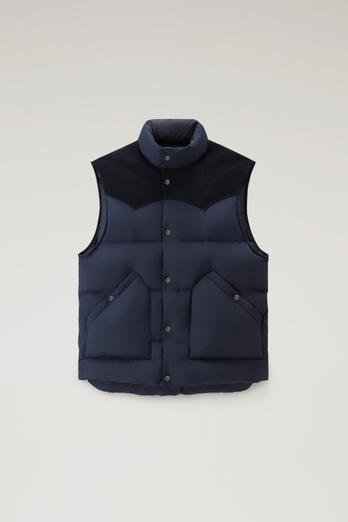 Western Padded Vest Blue | Woolrich