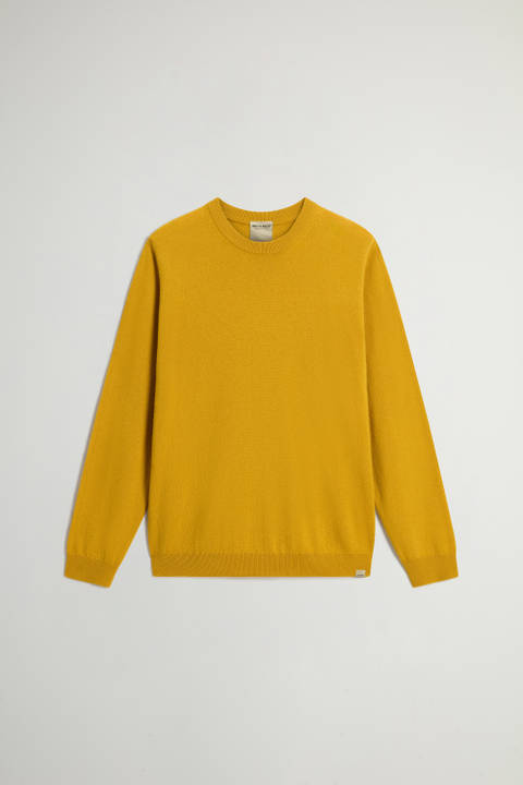 Pure Cashmere Crewneck Sweater Yellow photo 2 | Woolrich