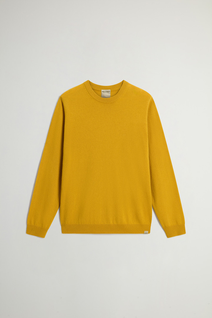 Pure Cashmere Crewneck Sweater Yellow photo 5 | Woolrich