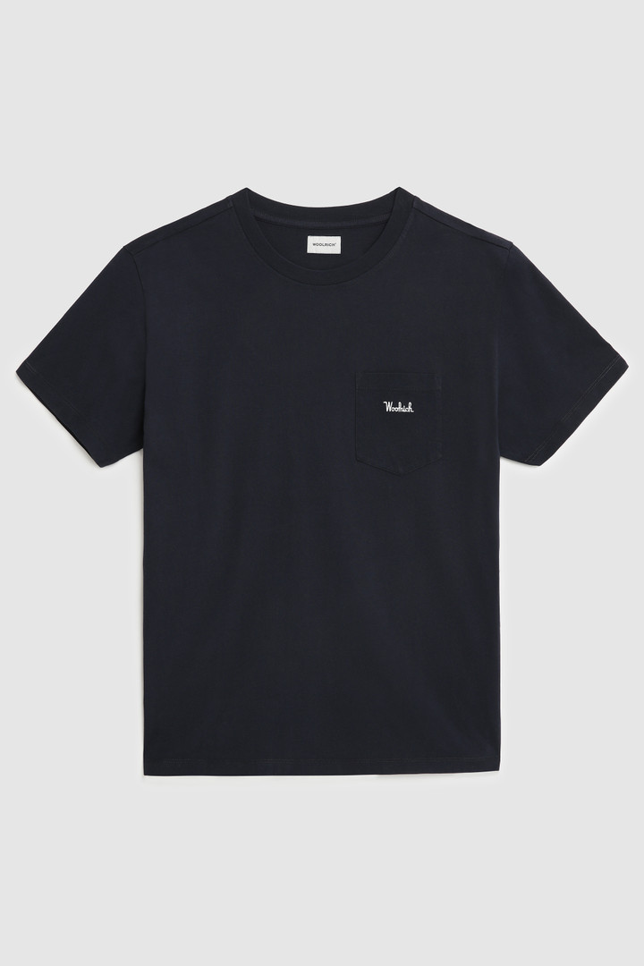 Embossed logo pocket tee