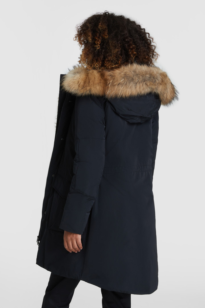 Parka Military con piel de mapache
