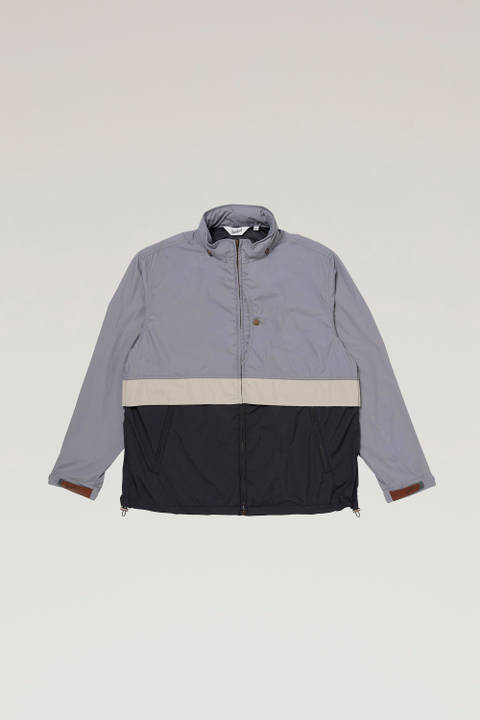 Ripstop Nylon Jacket with Foldable Hood Gray | Woolrich