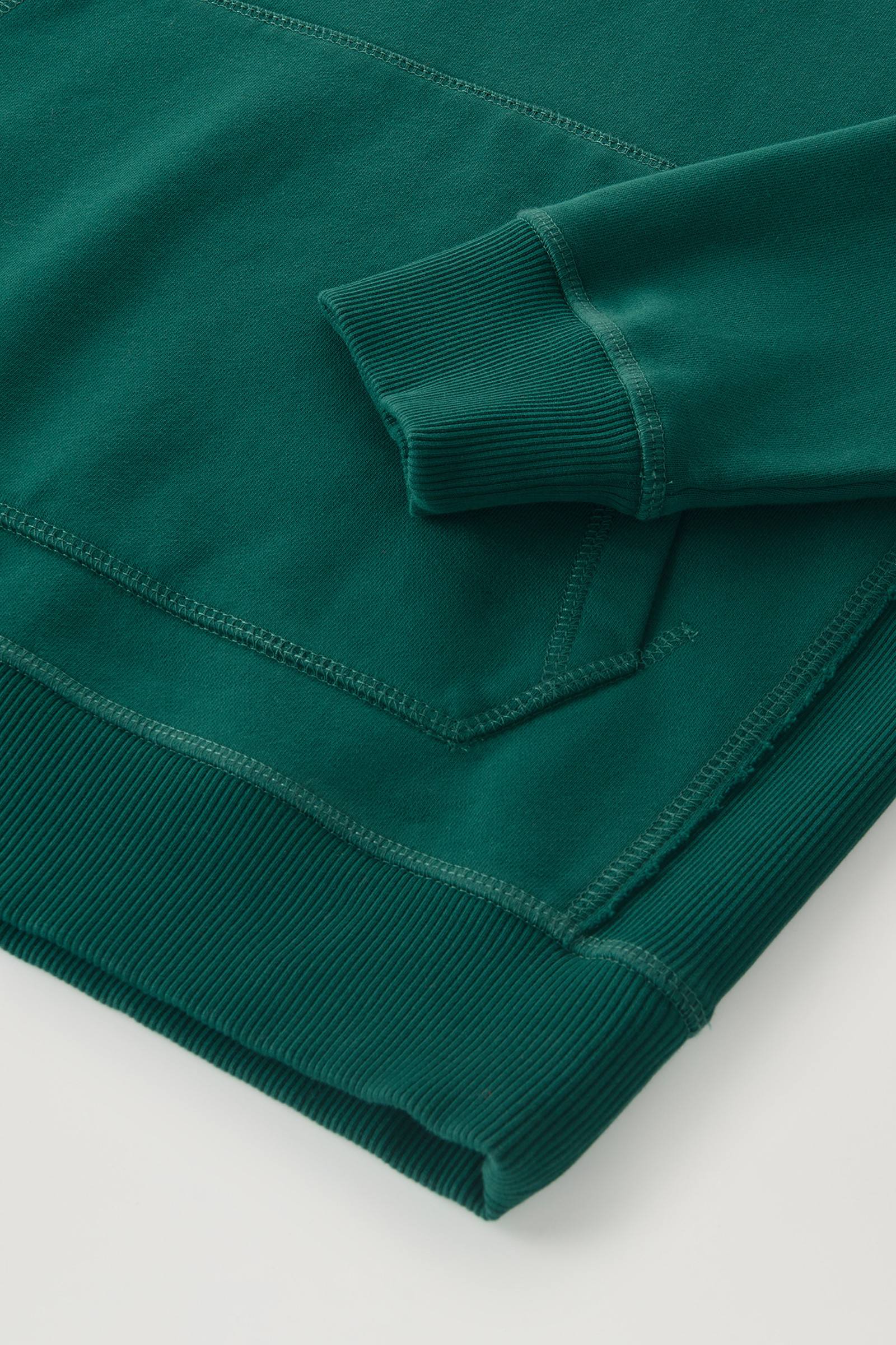 Hoodie in Pure Cotton Green photo 7 | Woolrich