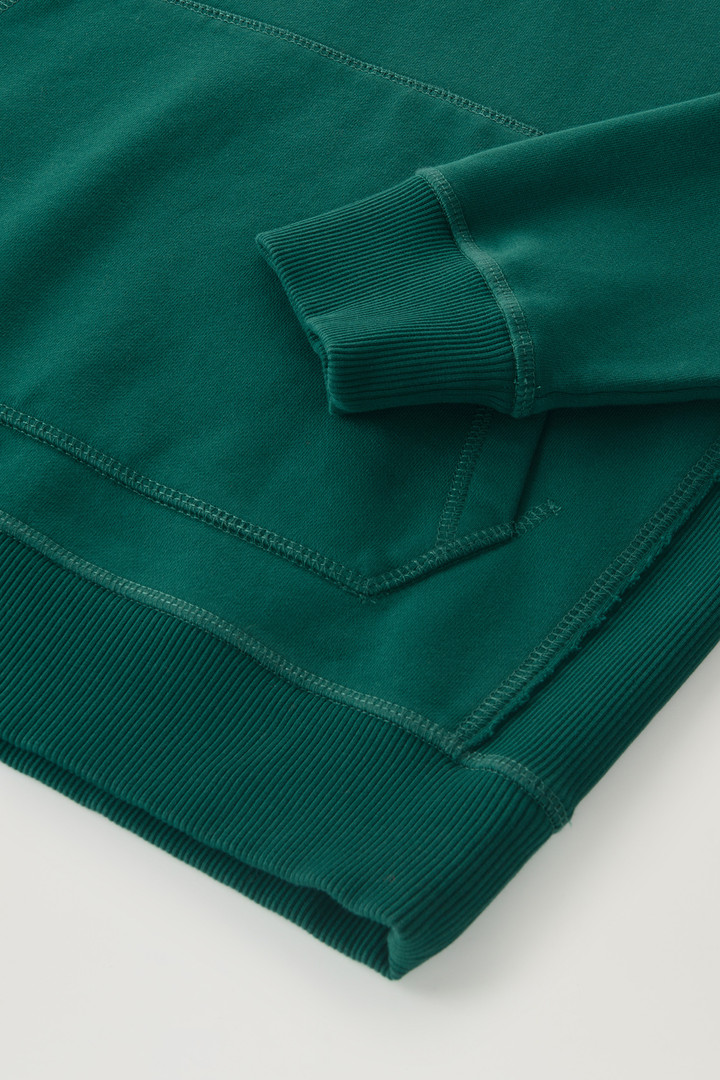 Hoodie in Pure Cotton Green photo 3 | Woolrich