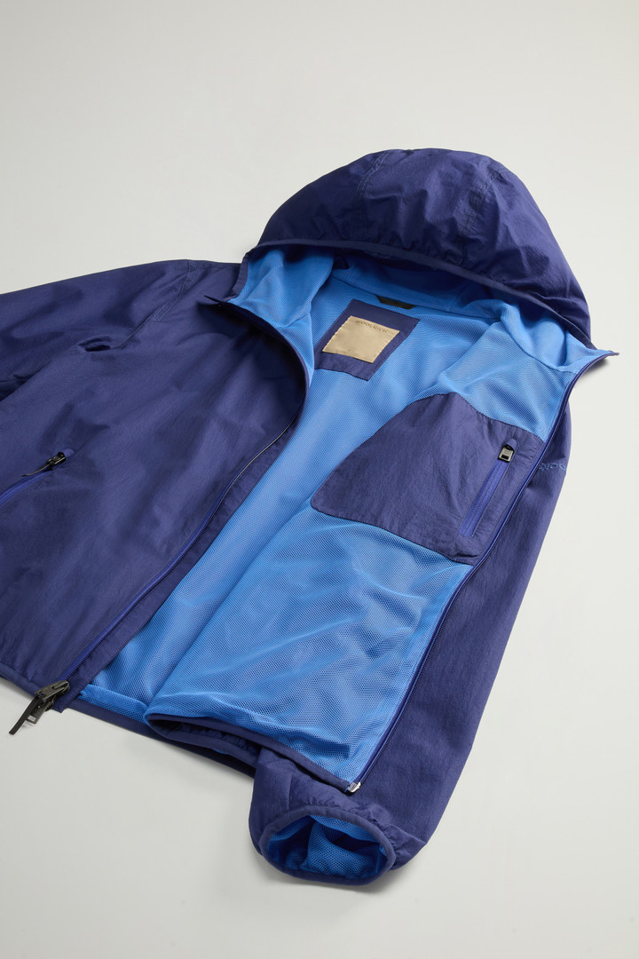 Ultralight Hooded Jacket in Light Mini Ripstop Blue photo 9 | Woolrich