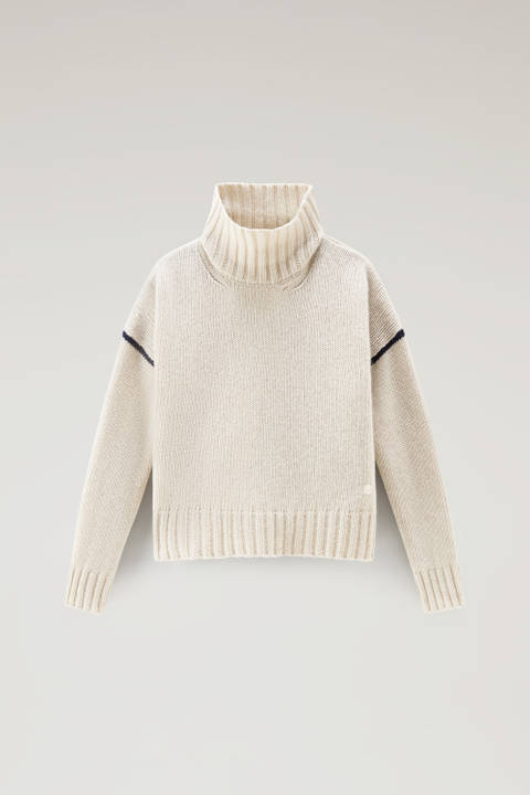 Turtleneck Sweater in Pure Virgin Wool White photo 2 | Woolrich