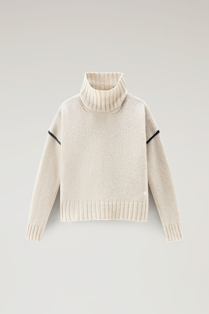 Turtleneck Sweater in Pure Virgin Wool White photo 5 | Woolrich