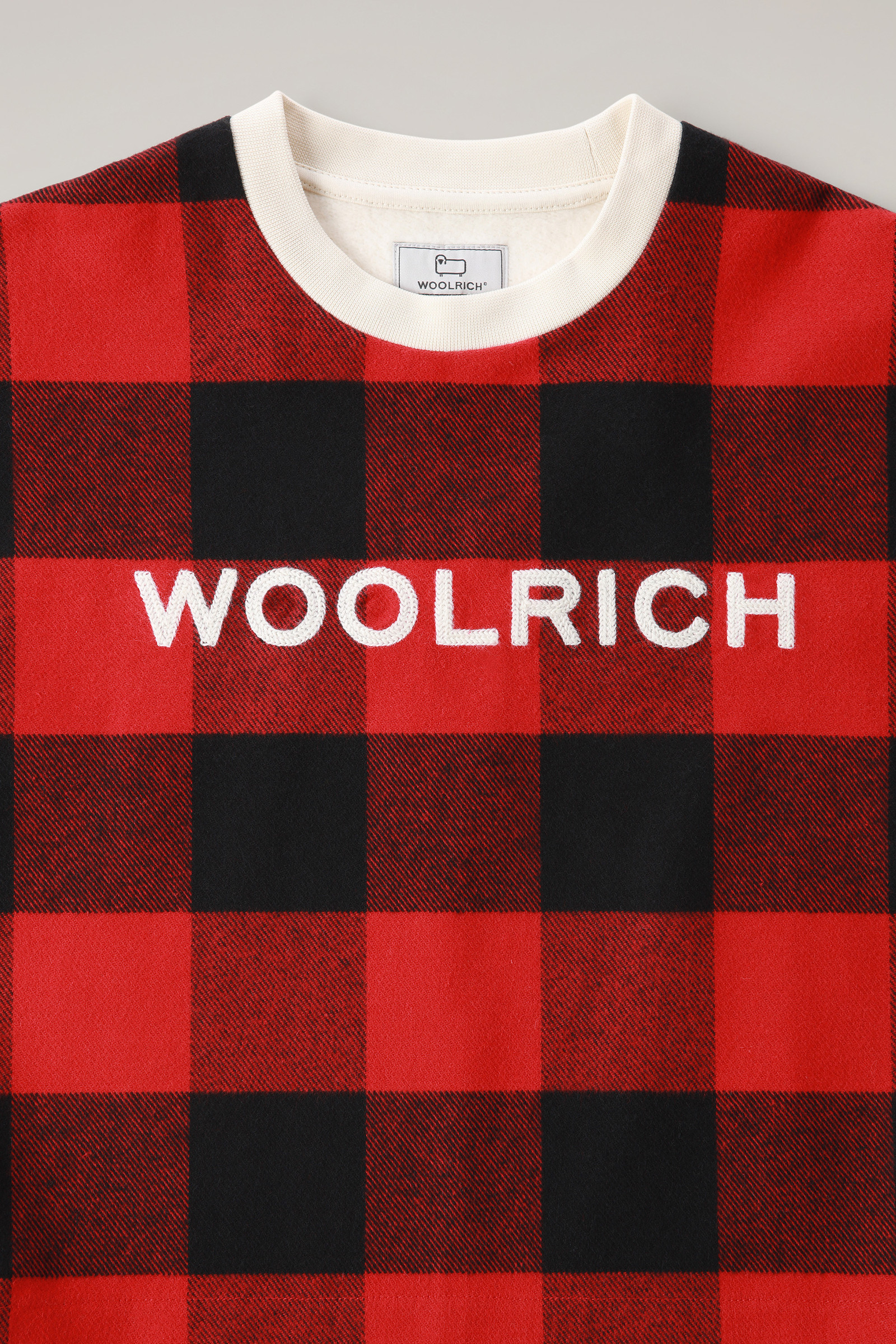 Mädchensweatshirt mit Buffalo-Karo aus Baumwolle rot photo 6 | Woolrich