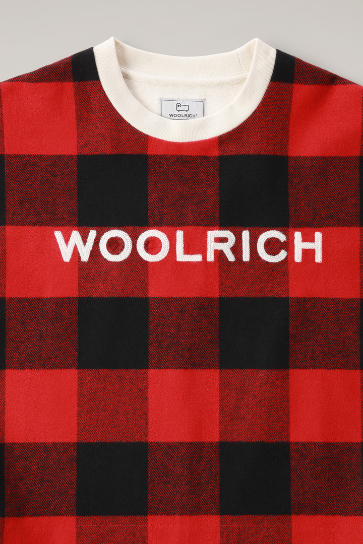 Felpa da bambina a quadri in cotone Rosso photo 3 | Woolrich