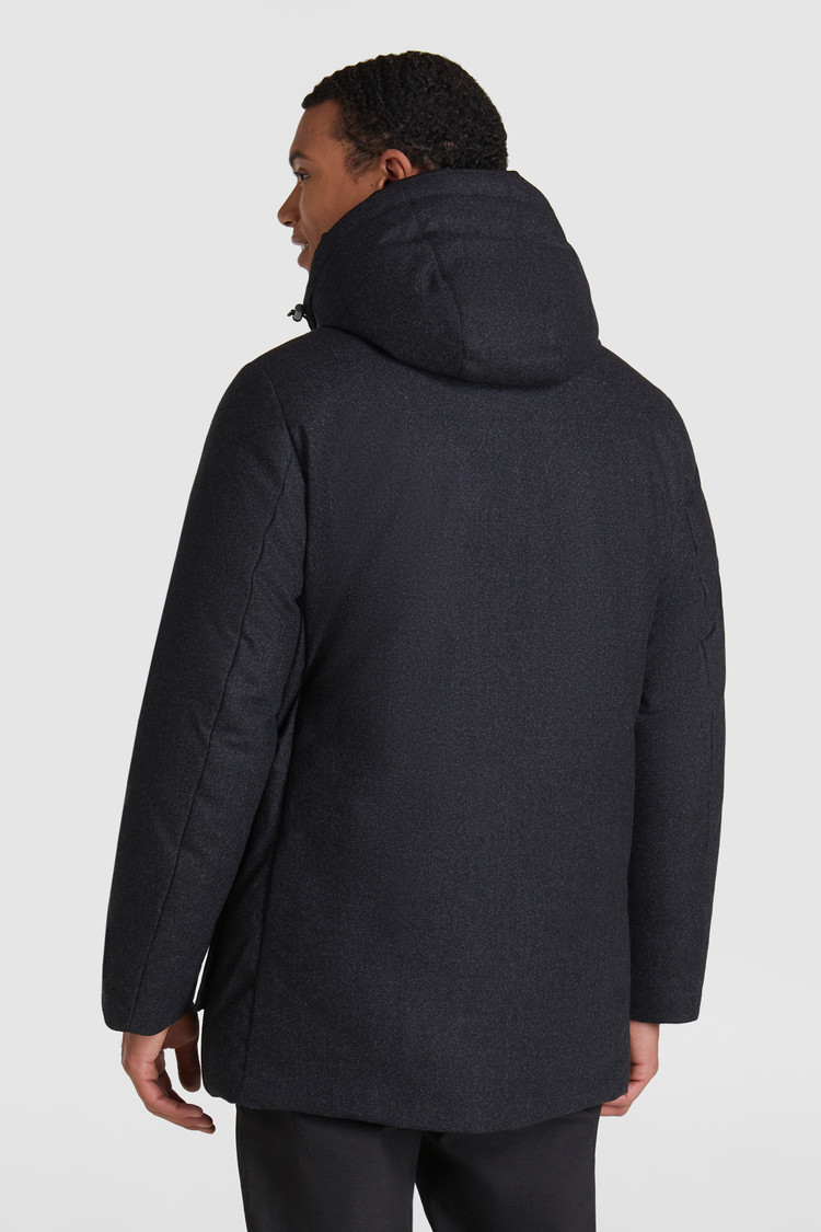Arctic luxeparka van fijne wol