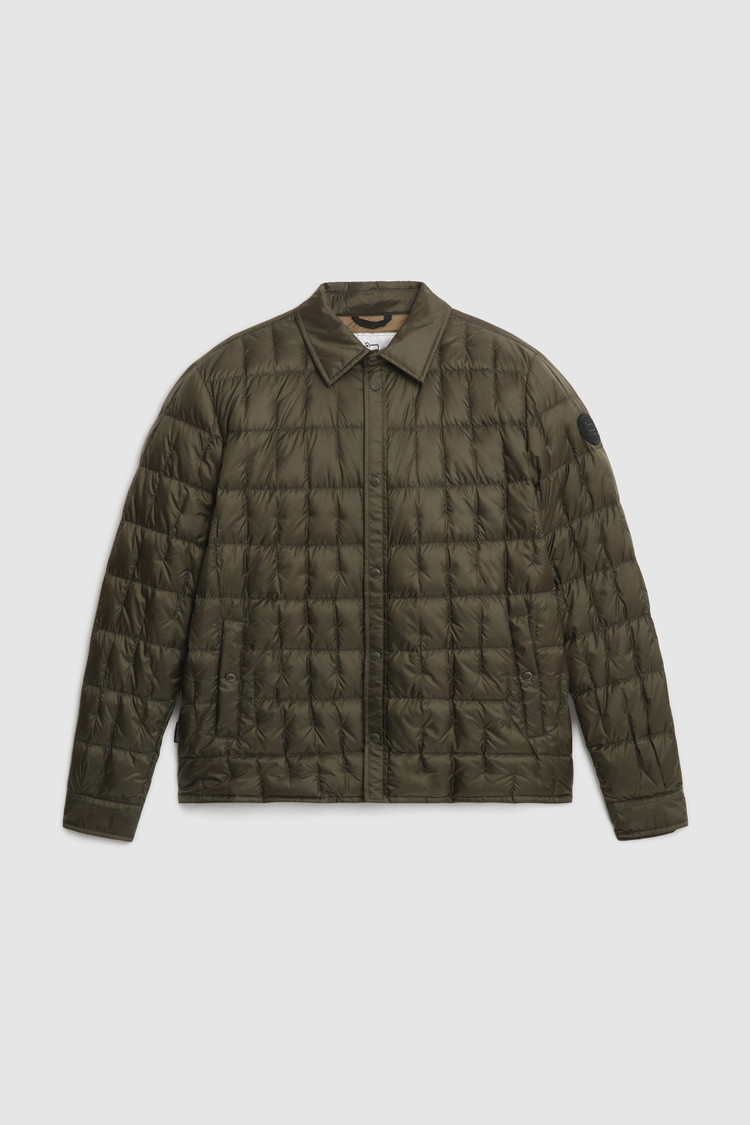 Deepsix packable overshirt in recycled nylon