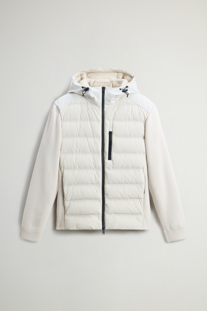 Bering Hybrid Jacket in Stretch Nylon with Matte Finish White photo 5 | Woolrich