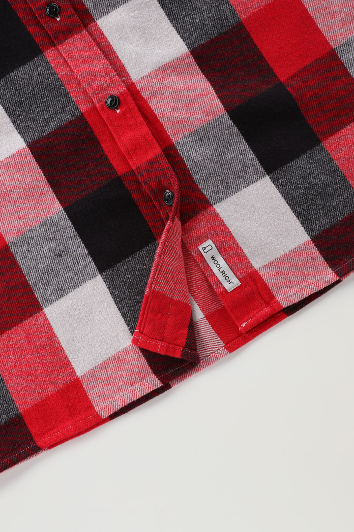 Buffalo Check Boyfriend Flannel Shirt Red photo 3 | Woolrich