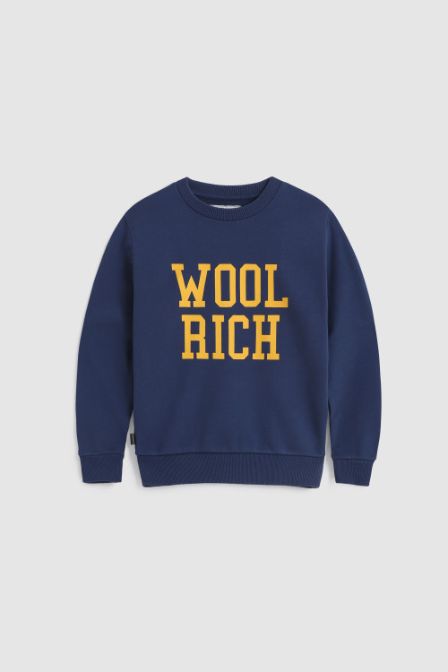 Ivy-Sweatshirt mit Rundhalsausschnitt für Jungen Blau | Woolrich