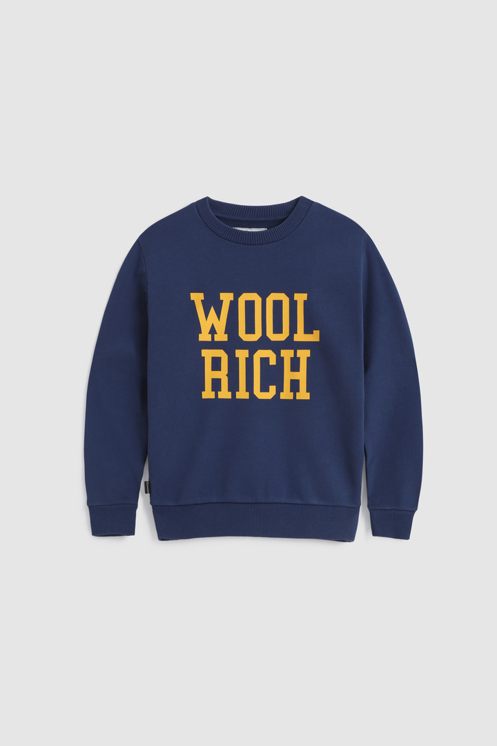 Boy's Ivy Crewneck Sweatshirt Blue | Woolrich