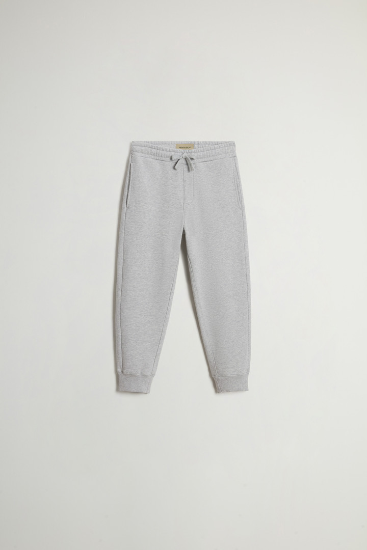 Woolrich Boys' Pants in Pure Cotton Fleece with Pockets Grey Size 12