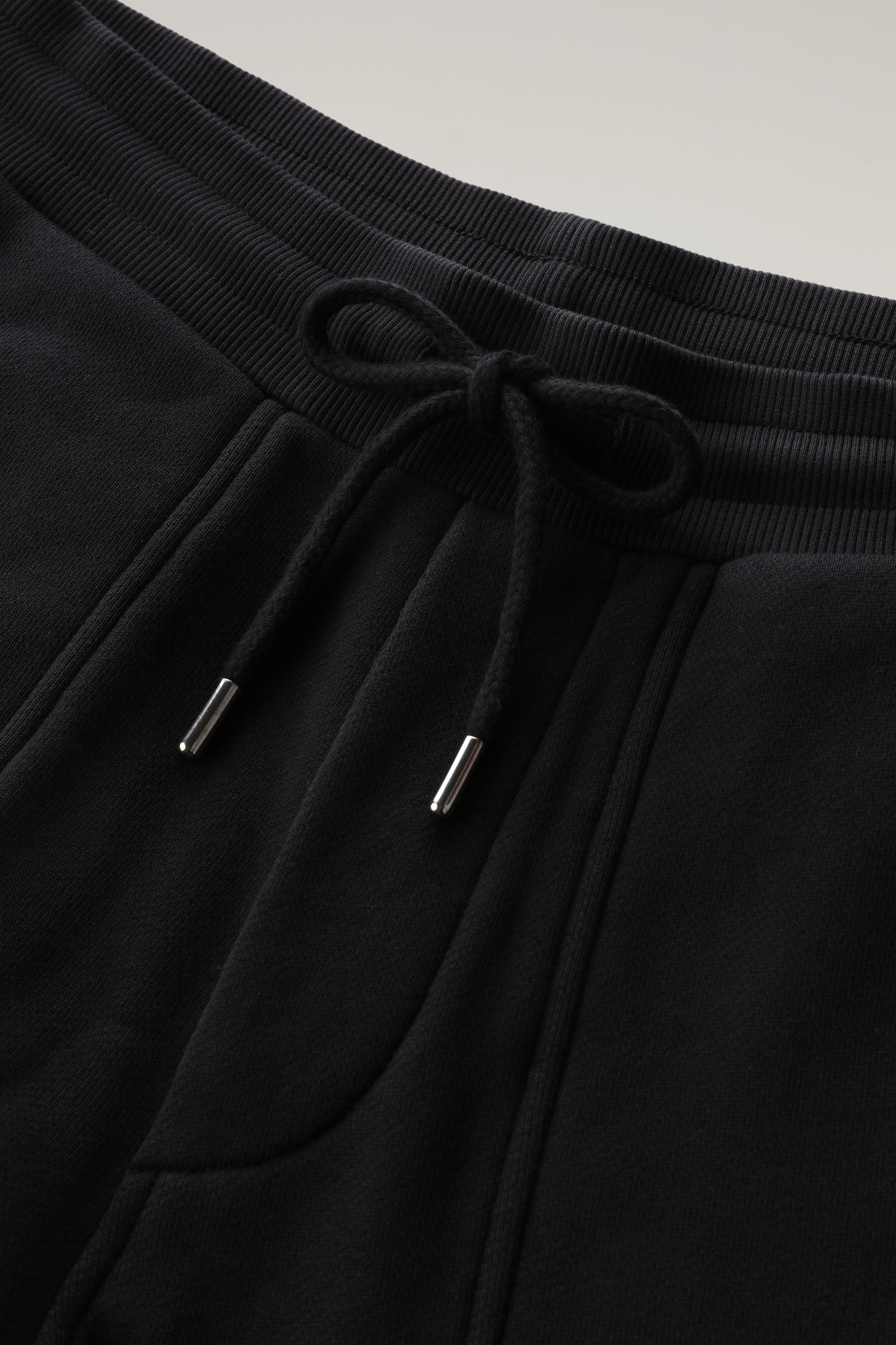 Jogger Pants in Pure Cotton Fleece Black photo 6 | Woolrich