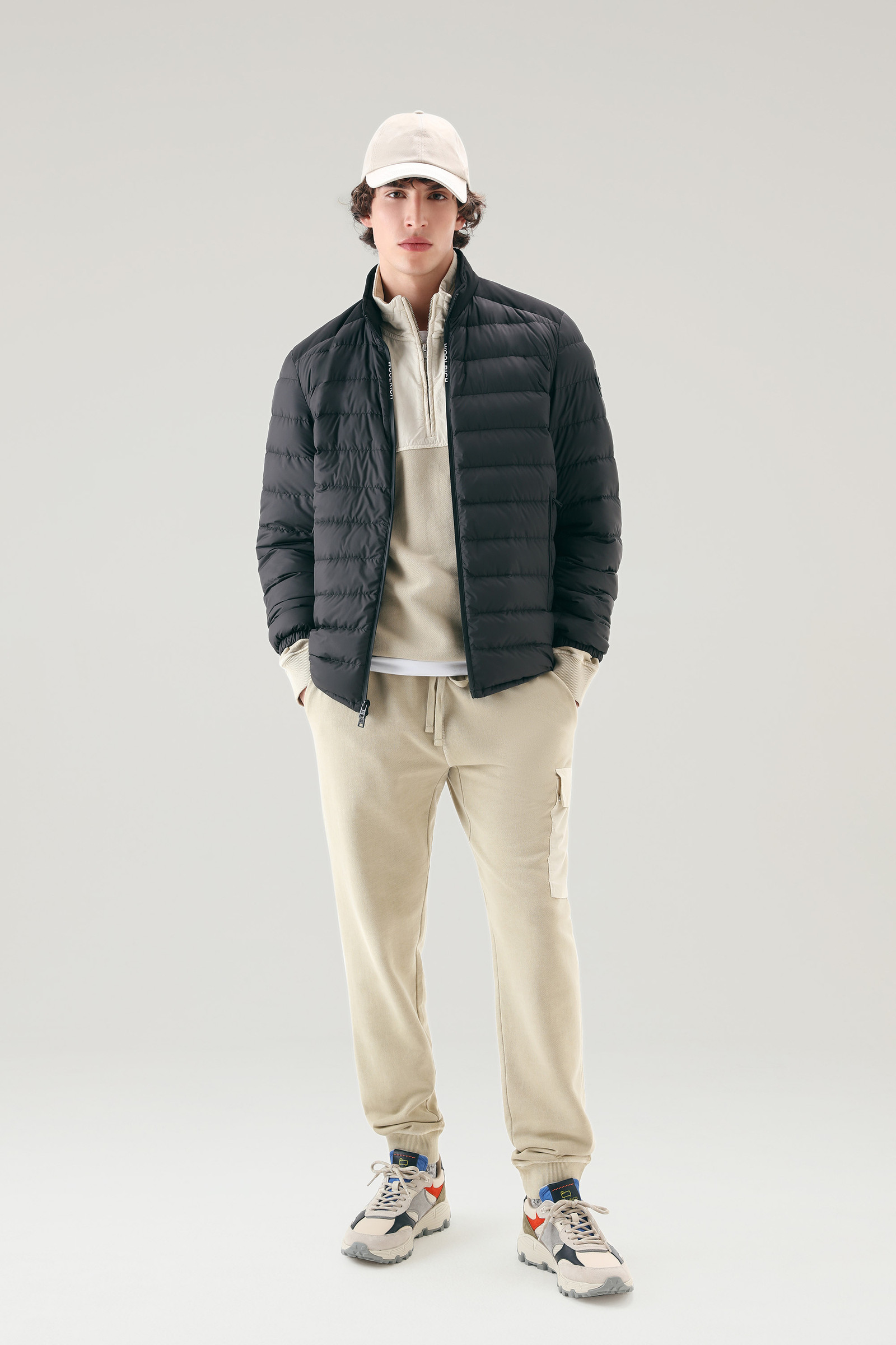 Piumino leggero Bering Tech in microfibra nero photo 2 | Woolrich