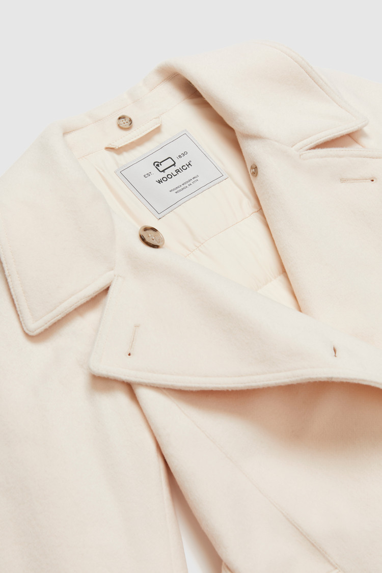Trench-coat Kuna en laine mélangée italienne avec ceinture