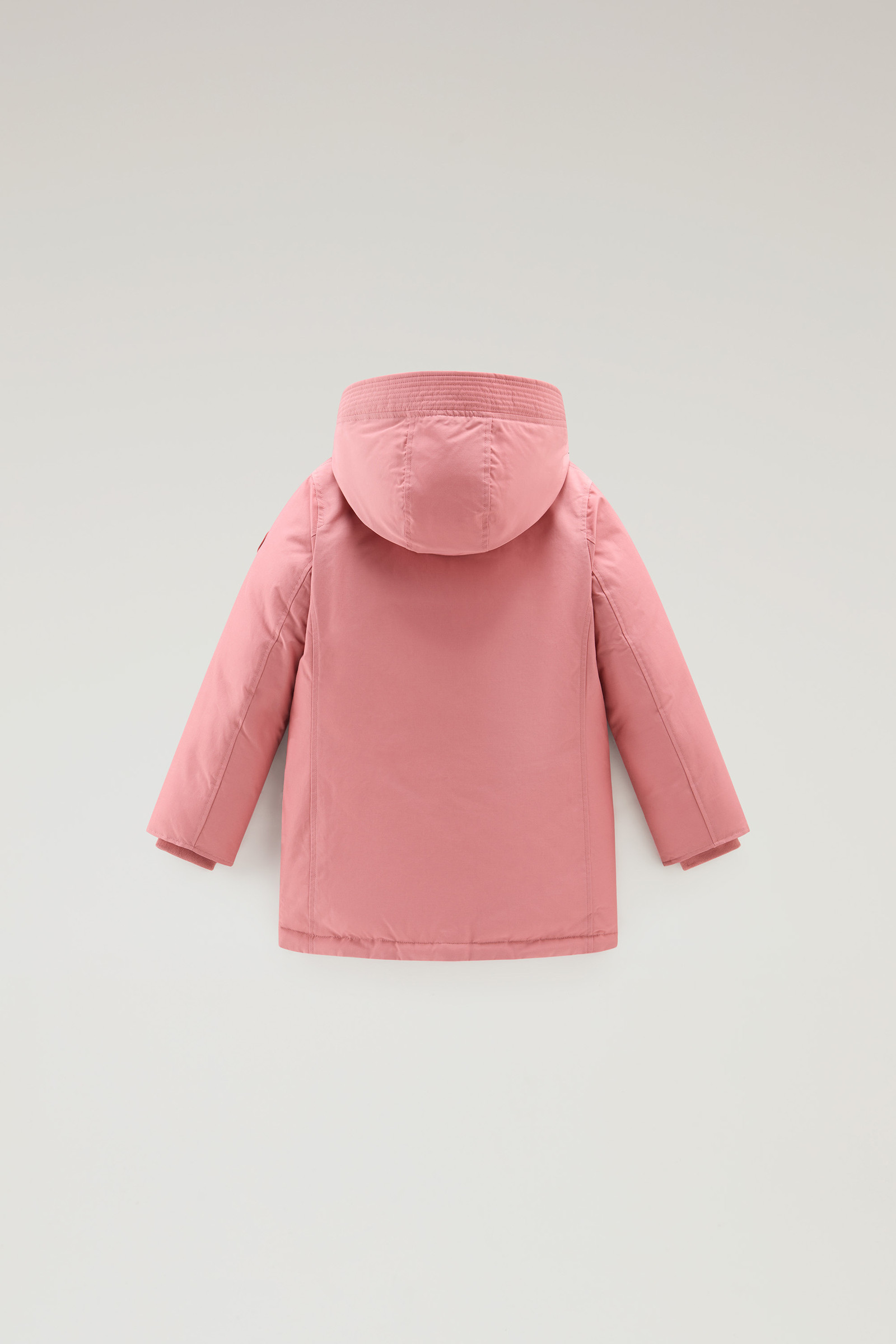 Girl's Arctic Parka in Ramar Cloth with Satin Details Pink photo 2 | Woolrich