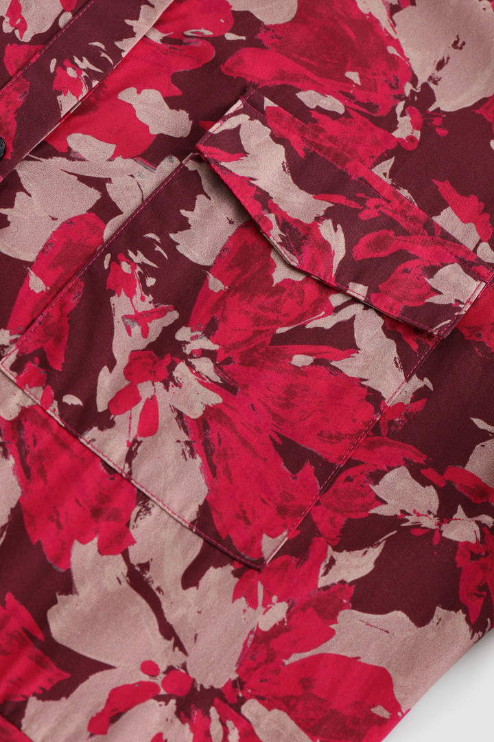 Long Wilderness Dress in Cotton Poplin Red photo 6 | Woolrich