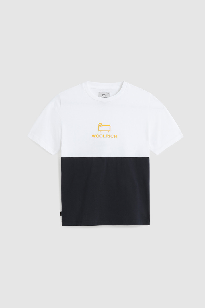 Boy's Color Block T-Shirt White | Woolrich