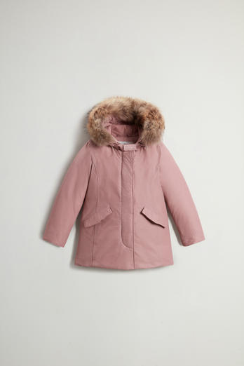 Girls' Arctic Parka with Detachable Fur Trim Pink | Woolrich