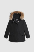 Girl's Luxury Arctic Parka with removable raccoon fur