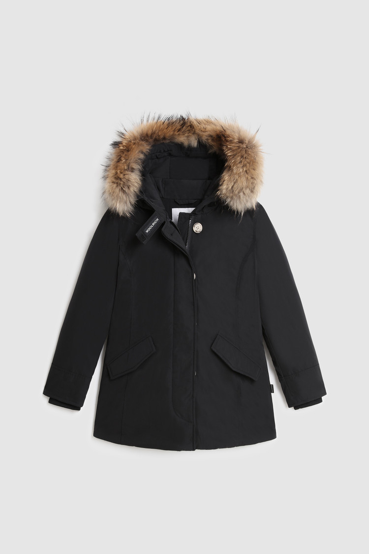 Arctic Parka luxe bambina con pelliccia raccoon removibile