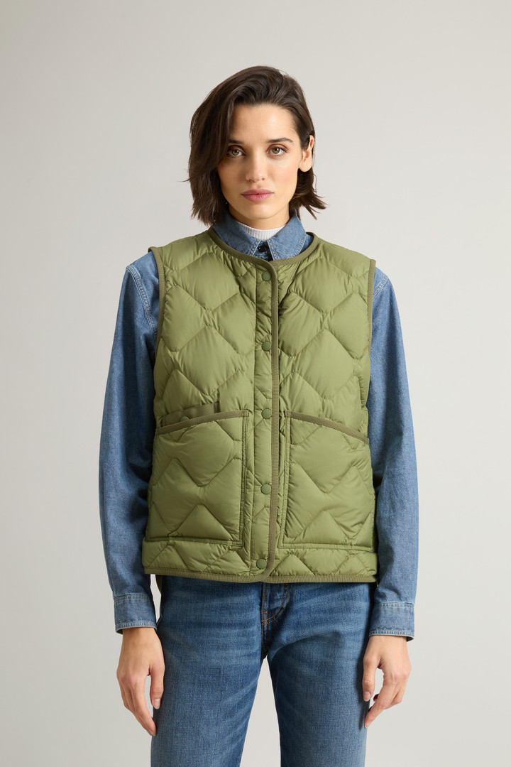 Veste sans manches Heritage avec matelassage en losange Vert photo 1 | Woolrich