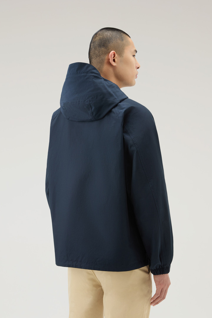 Cruiser Jacket in Ramar Cloth with Hood Blue photo 3 | Woolrich