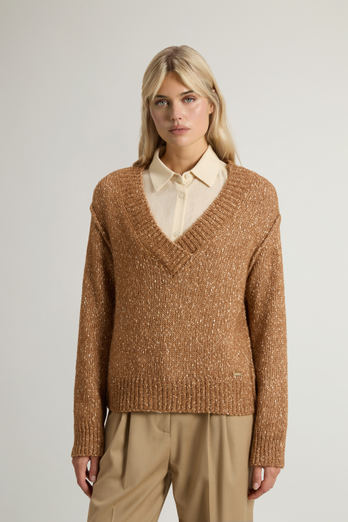 Pullover aus Baumwoll-Alpaka-Wollmischung Beige | Woolrich