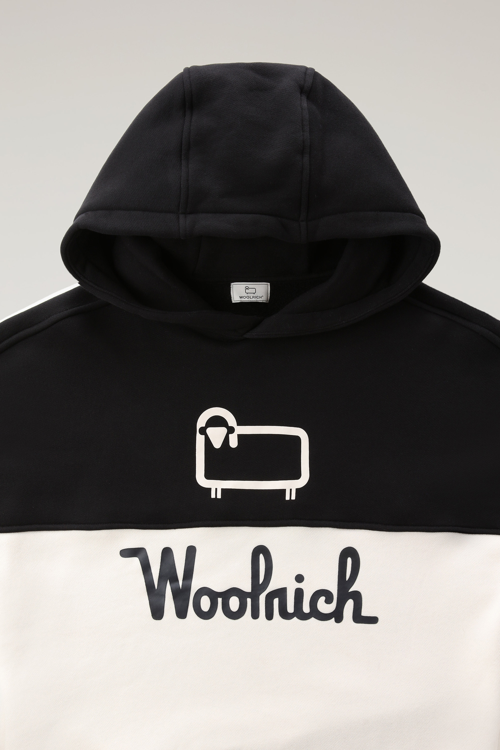 Kapuzenpullover mit Farbblock-Design und aufgedrucktem Logo Grey photo 6 | Woolrich
