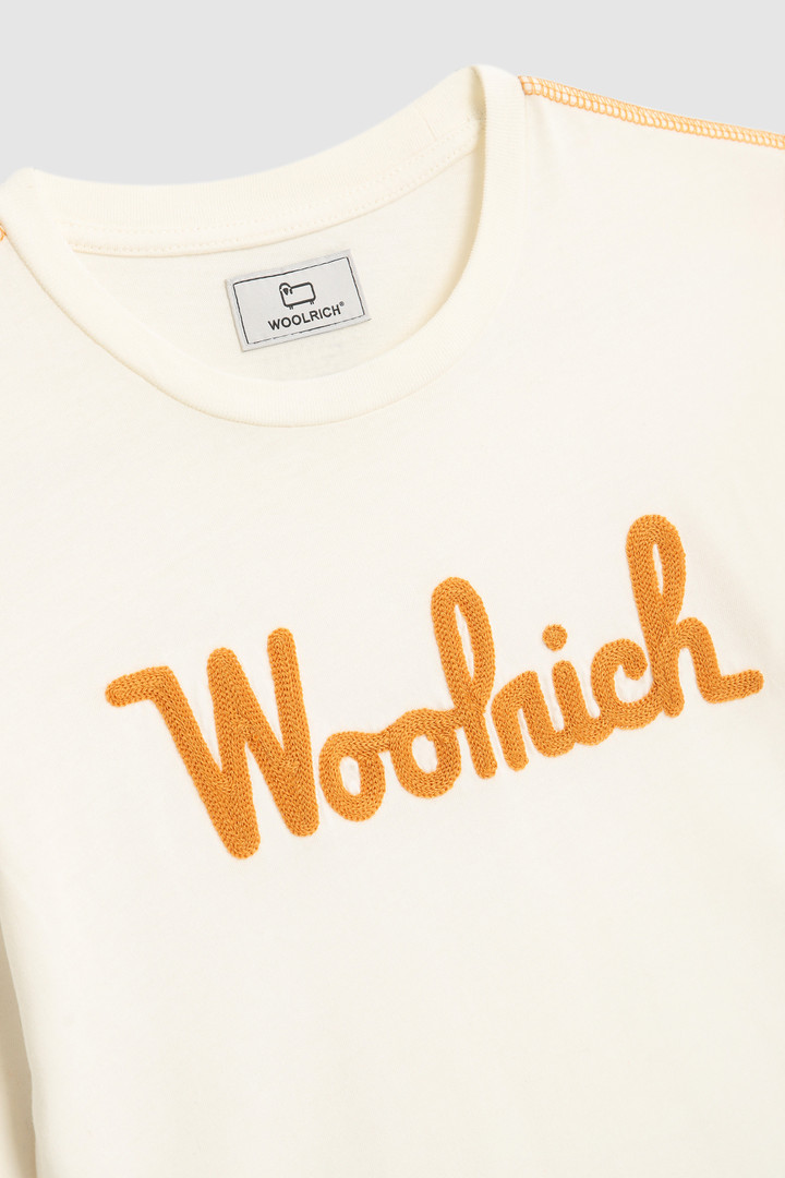Maglia da bambino con logo vintage ricamato
