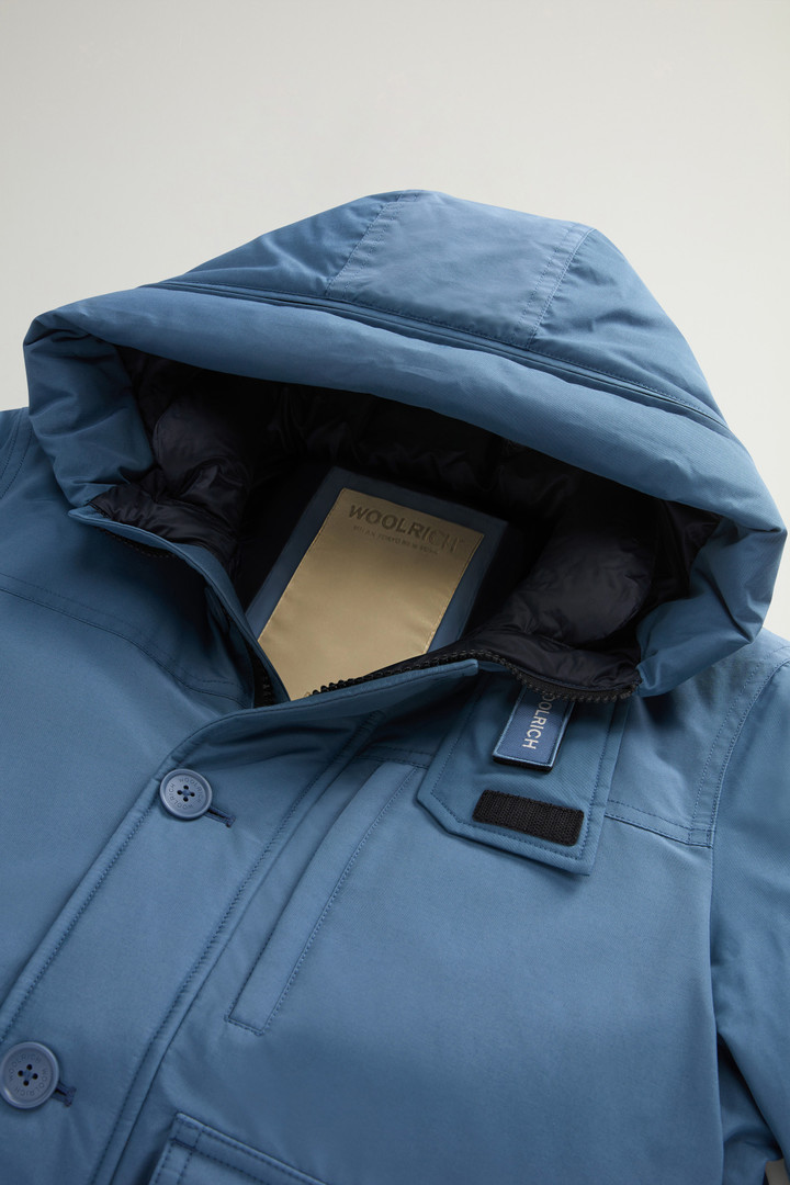 Bomberjacke aus Ramar Cloth mit abnehmbarer Kapuze Blau photo 7 | Woolrich