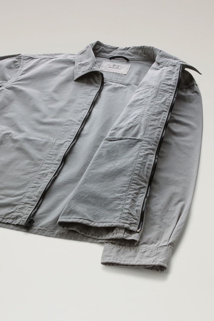 Garment-Dyed Overshirt in Pure Cotton Gray photo 6 | Woolrich