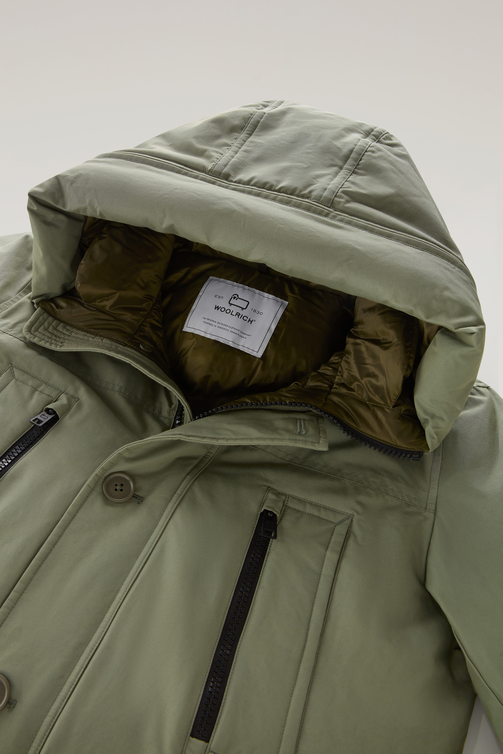 Arctic Parka Evolution in Ramar Cloth Green photo 6 | Woolrich