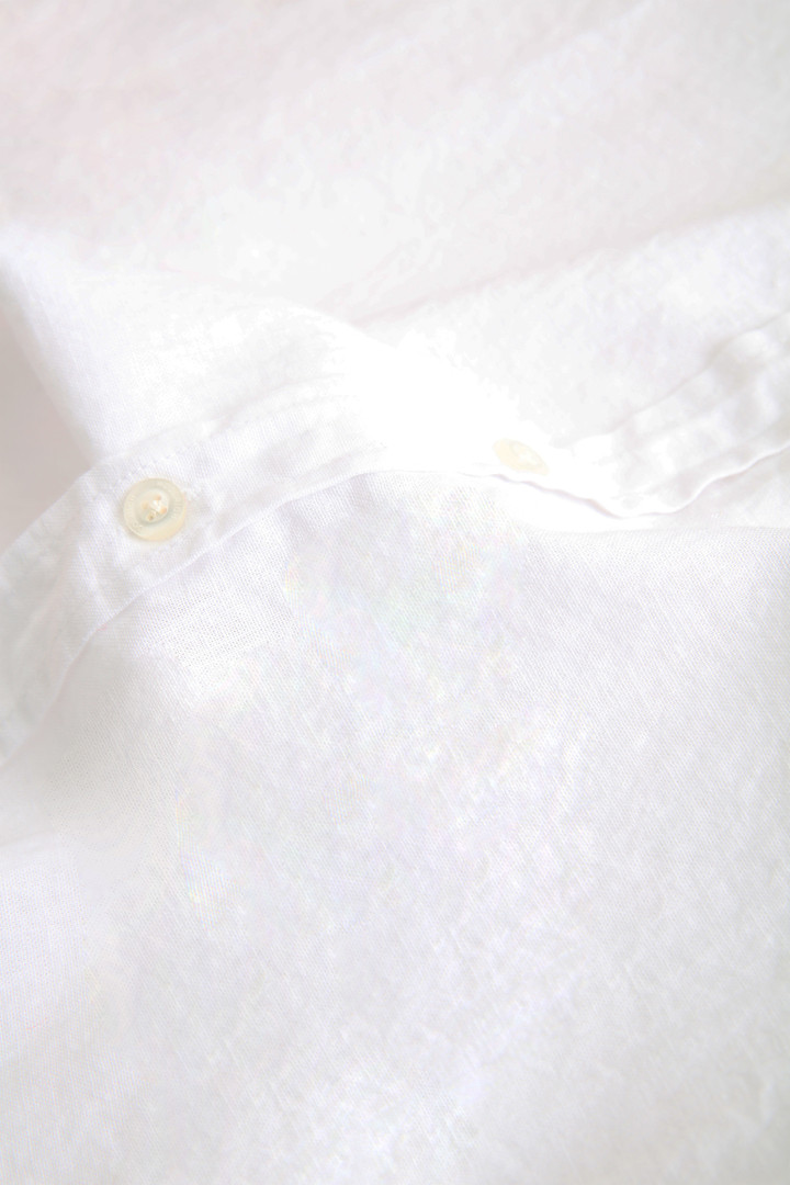 Camicia coreana bambino in cotone misto lino