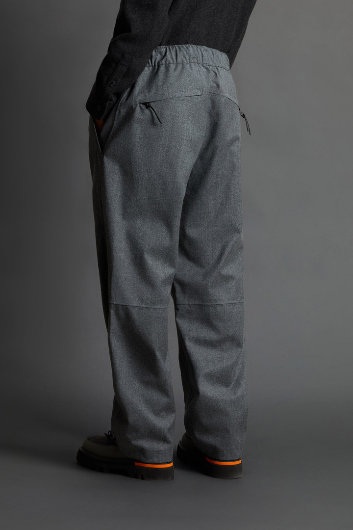 Pantaloni in pura lana vergine italiana a tre strati by Todd Snyder Grigio photo 3 | Woolrich
