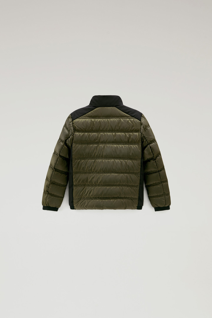 Boys' Bering Down Jacket in Recycled Ripstop Green photo 2 | Woolrich