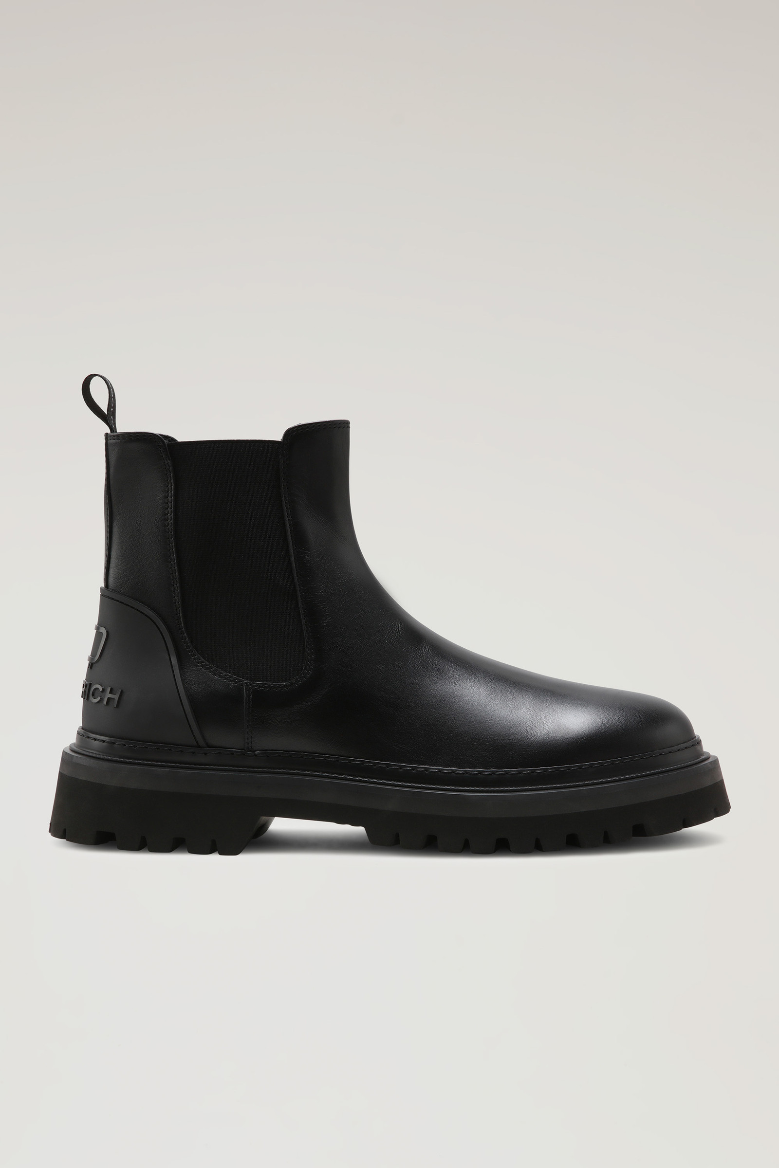 Bottines Chelsea en cuir noir | Woolrich