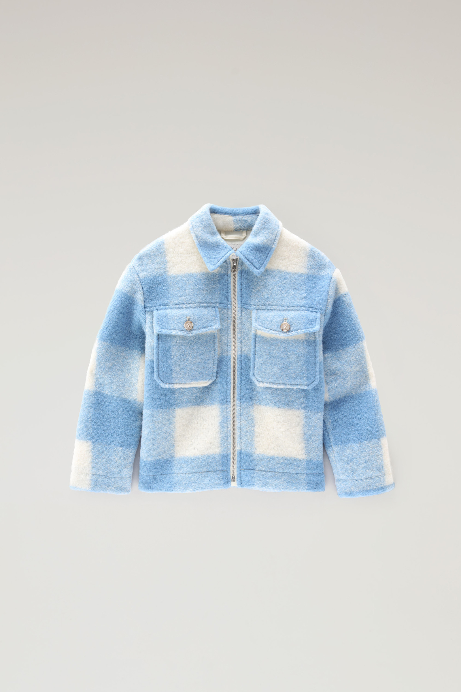 Girls' Gentry Wool Overshirt Blue photo 4 | Woolrich