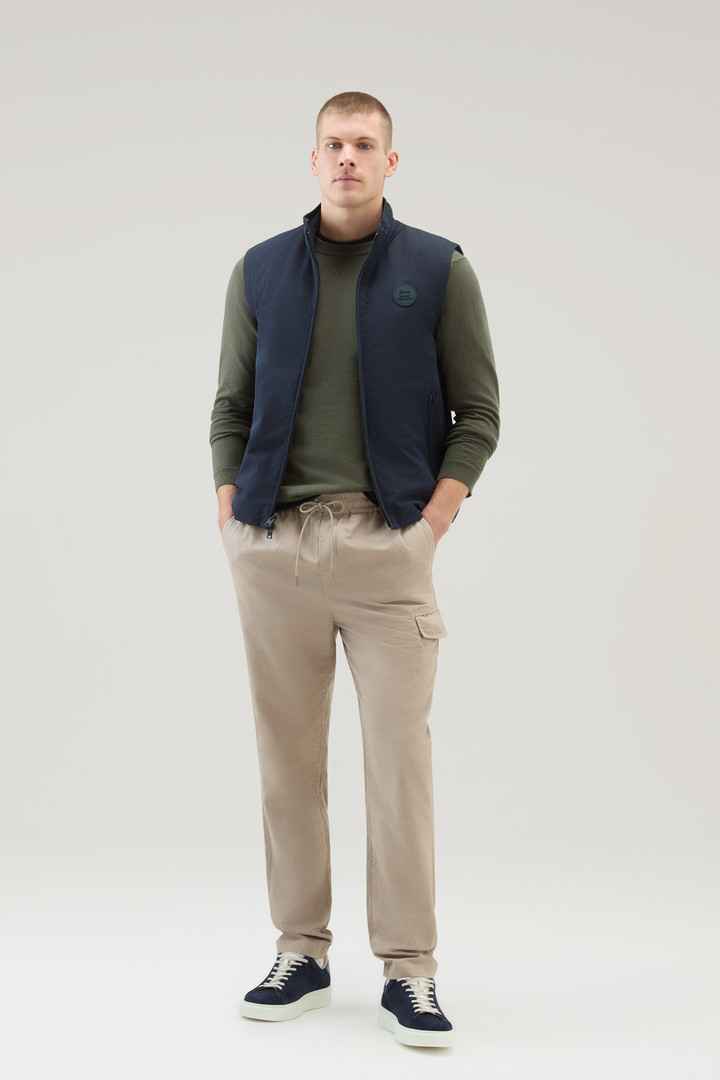 Pantalon cargo en coton et lin mélangés teint en pièce Beige photo 2 | Woolrich