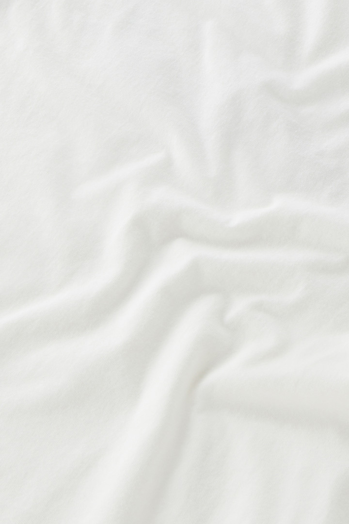 Camiseta de niña de puro algodón con logotipo Blanco photo 4 | Woolrich