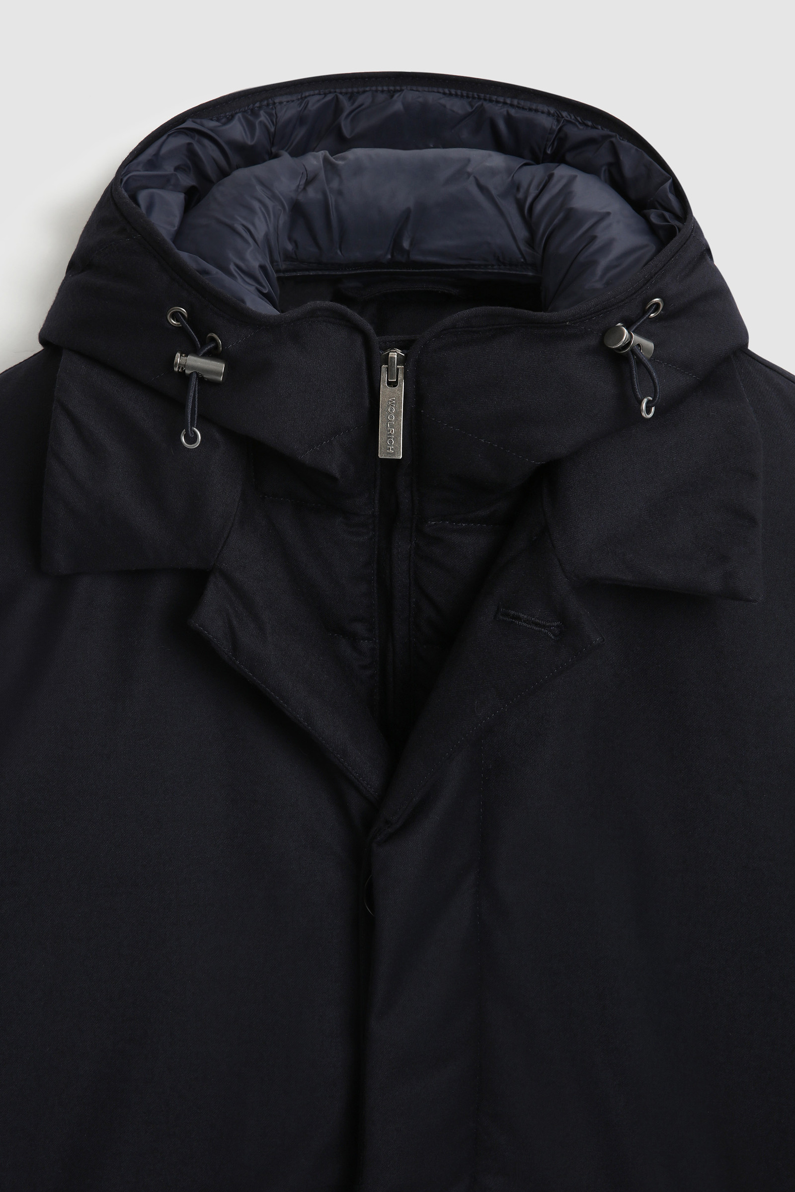 Luxe 2-in-1 jas van fijne Italiaanse wol en zijde geraft met een Loro Piana-stof Blauw photo 8 | Woolrich