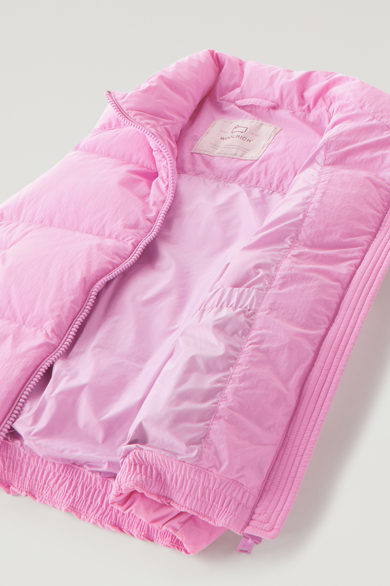 Quilted Vest in Eco Taslan Nylon Pink photo 9 | Woolrich