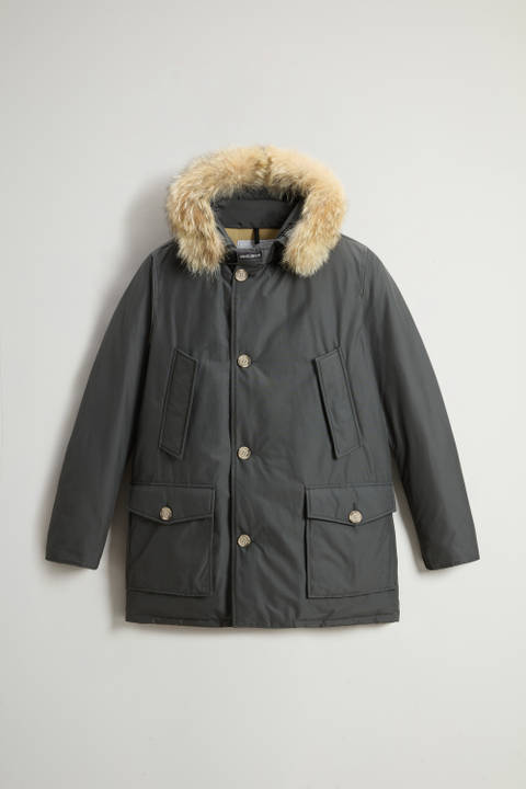 Arctic Parka in Ramar Cloth with Detachable Fur Trim Gray photo 2 | Woolrich